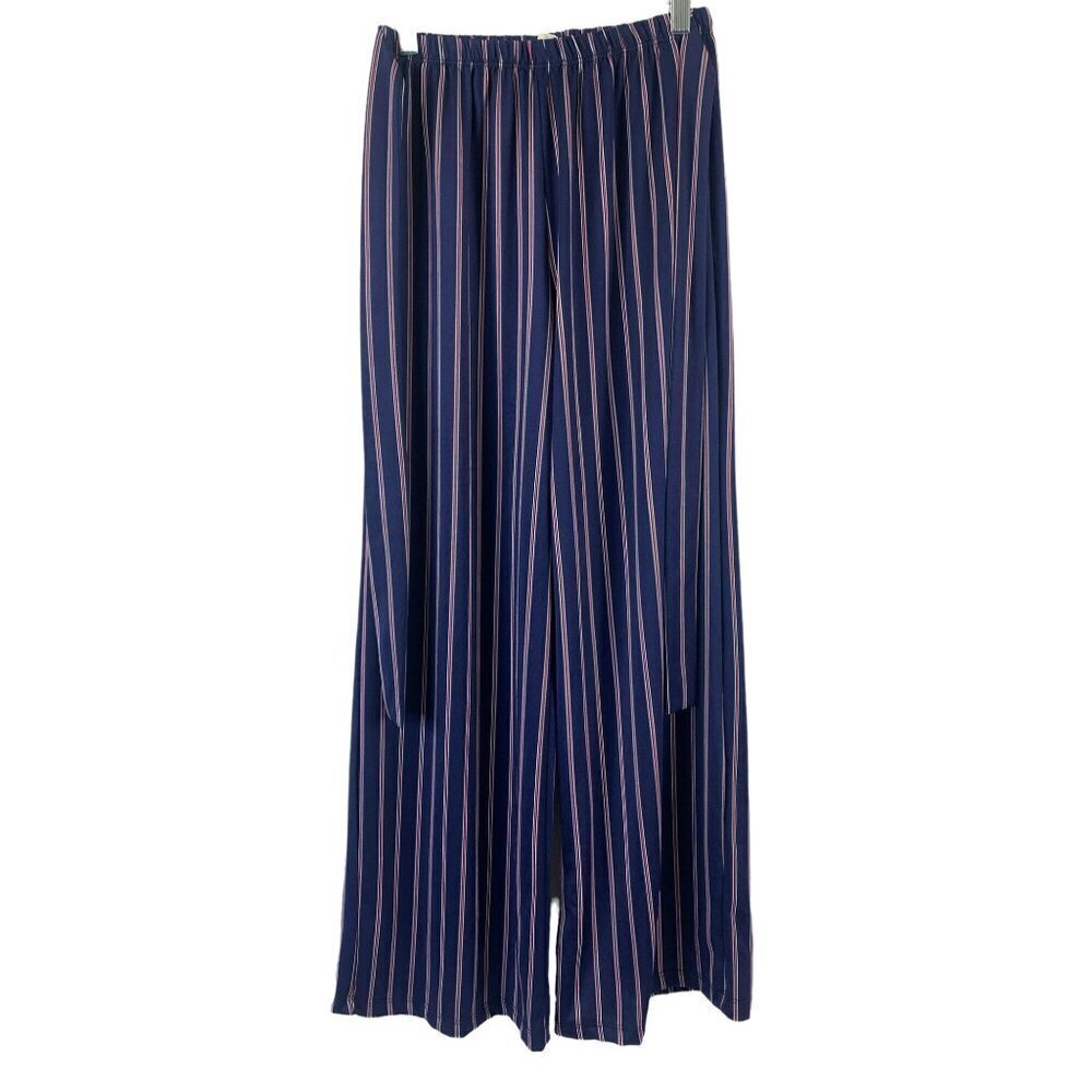 Tiffany & Grey Women's Navy Blue & Red Pants